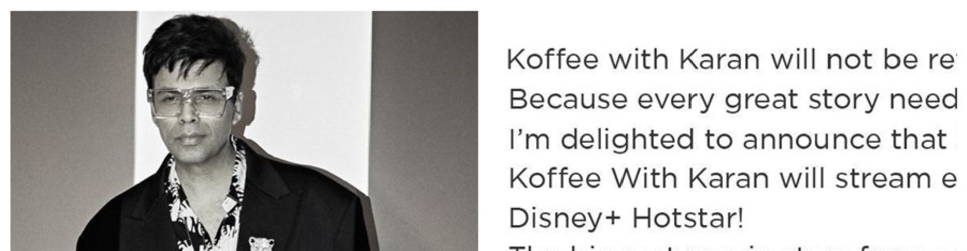 Koffee With Karan Season 7 Goes Digital Confirms Karan Johar