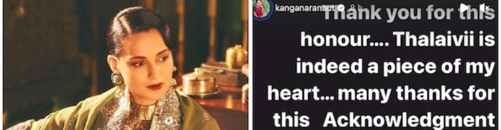 Thank You OTIFF, Thalaivii Is Indeed A Piece Of My Heart Says Kangana Ranaut