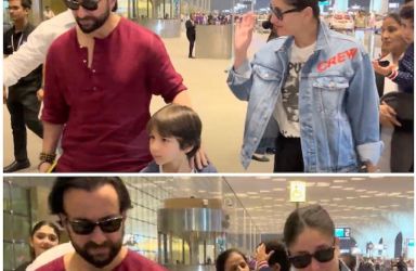 Saif Ali Khan and Kareena Kapoor Khan Jet Off on Family Vacation with Taimur and Jeh